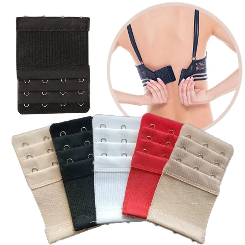 1/3pcs Bra Extender 2/3 Hooks Women Elastic Bra Extension Strap Hook Clip Expander Adjustable Belt Buckle Underwear Accessorie