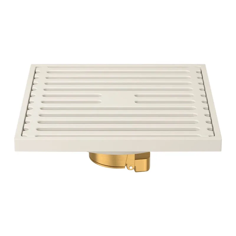 Milk white floor drain deodorant bathroom full copper bathroom washing machine sewer artifact