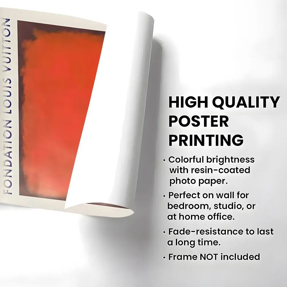 Artist Mark Rothko Abstract Art Poster Self-adhesive Art Waterproof Paper Sticker Coffee House Bar Room Wall Decor