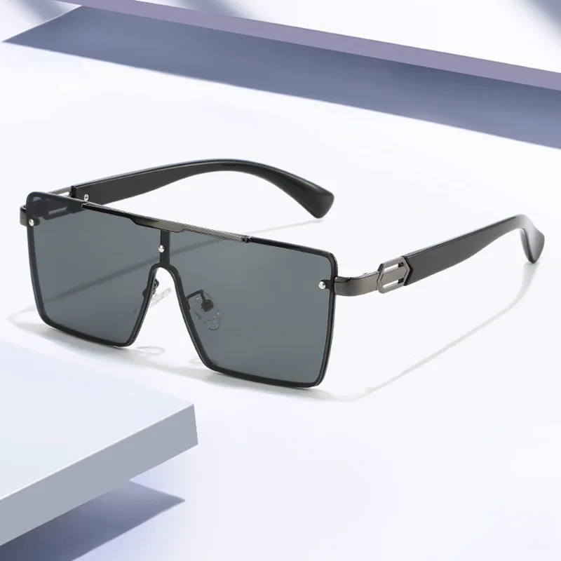 

Fashion Designer Oversized One Piece Square Sunglasses Women And Men Vintage Classic Glasses Outdoor Driving Shades Unisex UV400