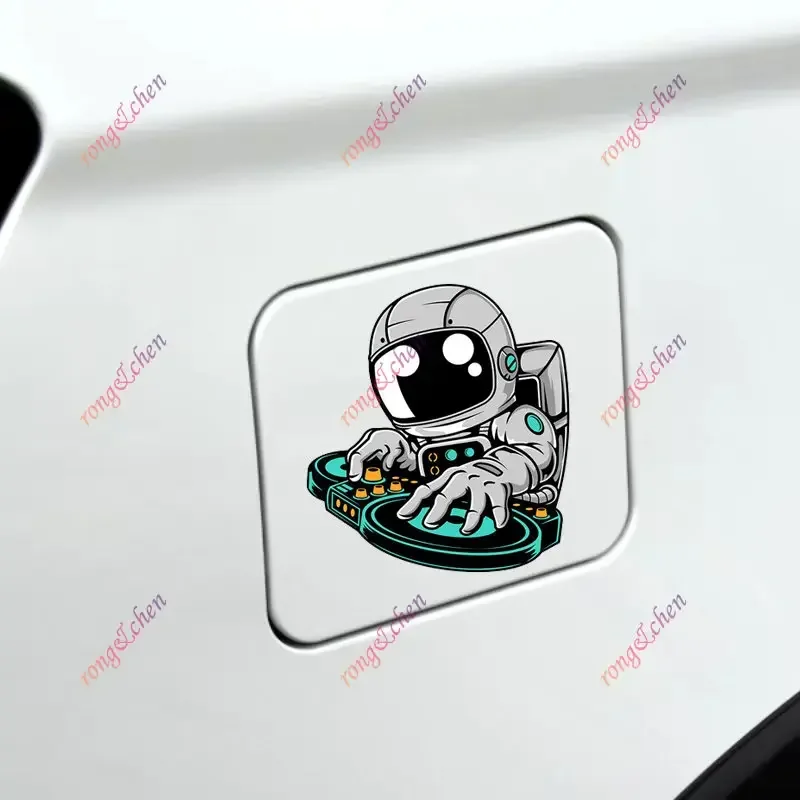 Funny Car Sticker DJ Space Man for Car Motorcycle Racing Helmet Laptop Trunk Body Car Window Surfboard Waterproof PVC Decals