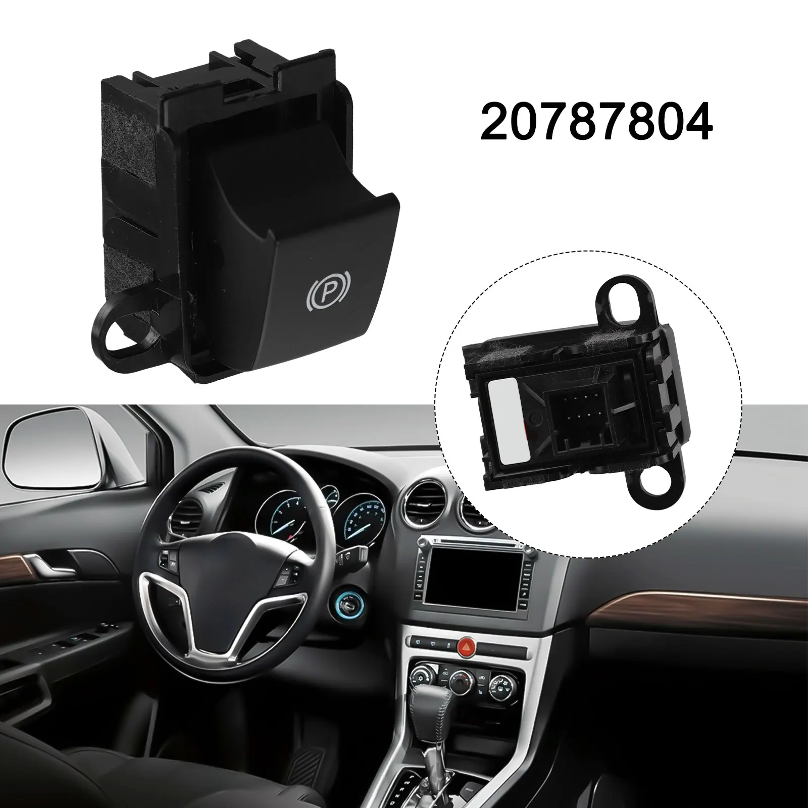 

Car Accessory As Shown In The Picture Electronic Handbrake Switch Practical Design Quick Installation Wear Resistant