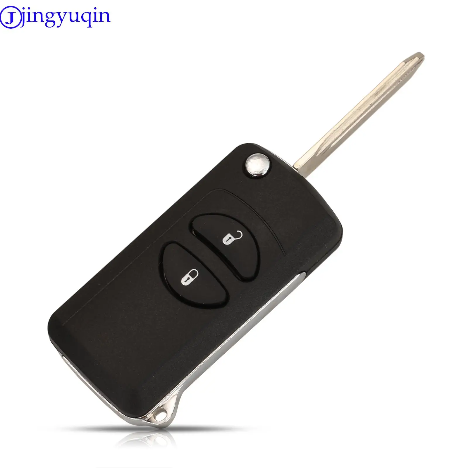 jingyuqin Modified Flid Folding Car Key Blank Case Cover For Chrysler Sebring Jeep Liberty Dodge Transmitter 2/3/4 B Fob Shell