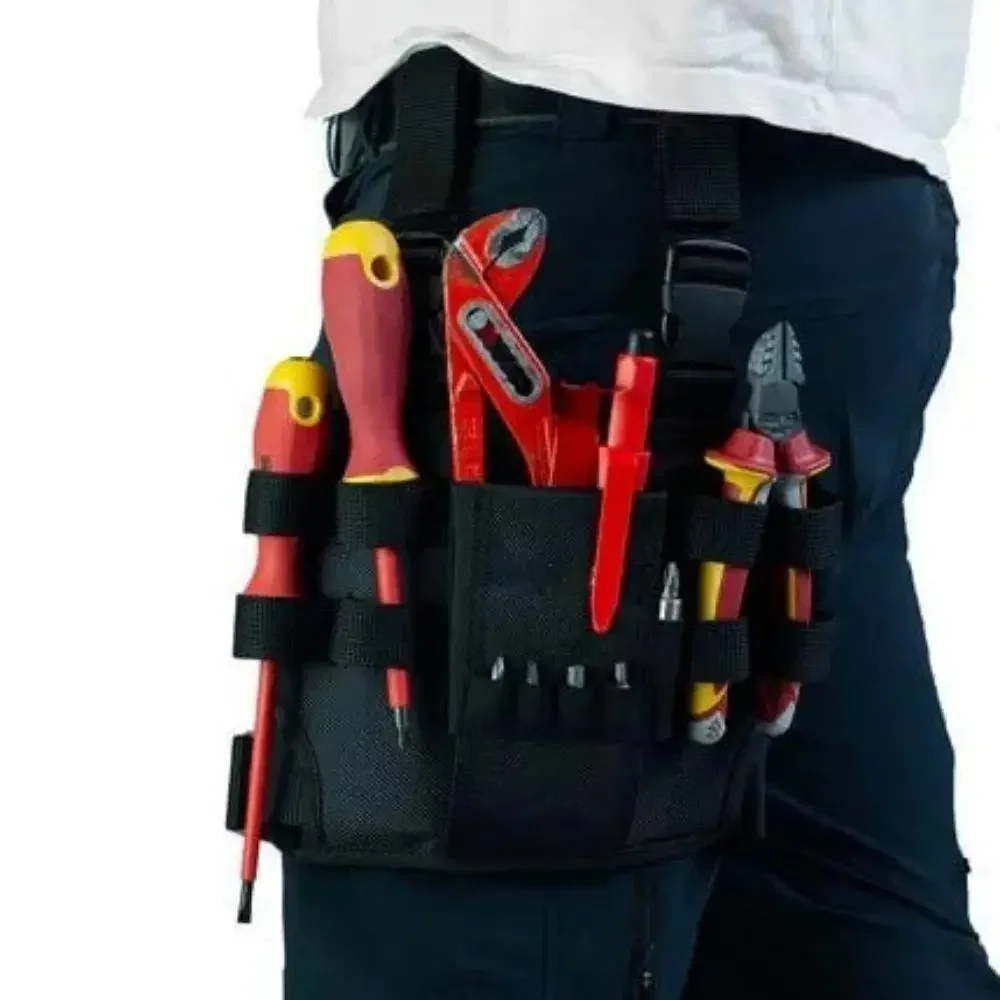 Repair Tool Bag Multi-Functional Oxford Cloth Auto Electrician Maintenance Tool Bag Wear-Resistant Leg Adjustable Tool Bag