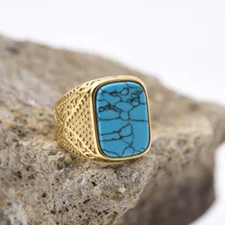Men's High Quality 316L Stainless Steel Variety Onyx Rings Fashion Trend Jewelry