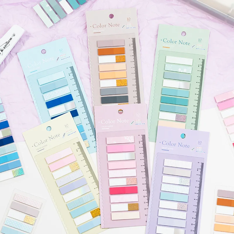 200Pc Self Adhesive Index Tabs Page Markers Transparent Waterproof Sticky Notes for Classifying Files Flags Planner Stickers