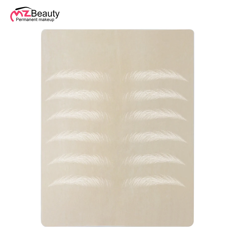 Tattoo Blank Practice Skin 19.4x14.5cm No Need Pigment Ink Microblading Practise Permanent Makeup Practising Latex Rubber Supply