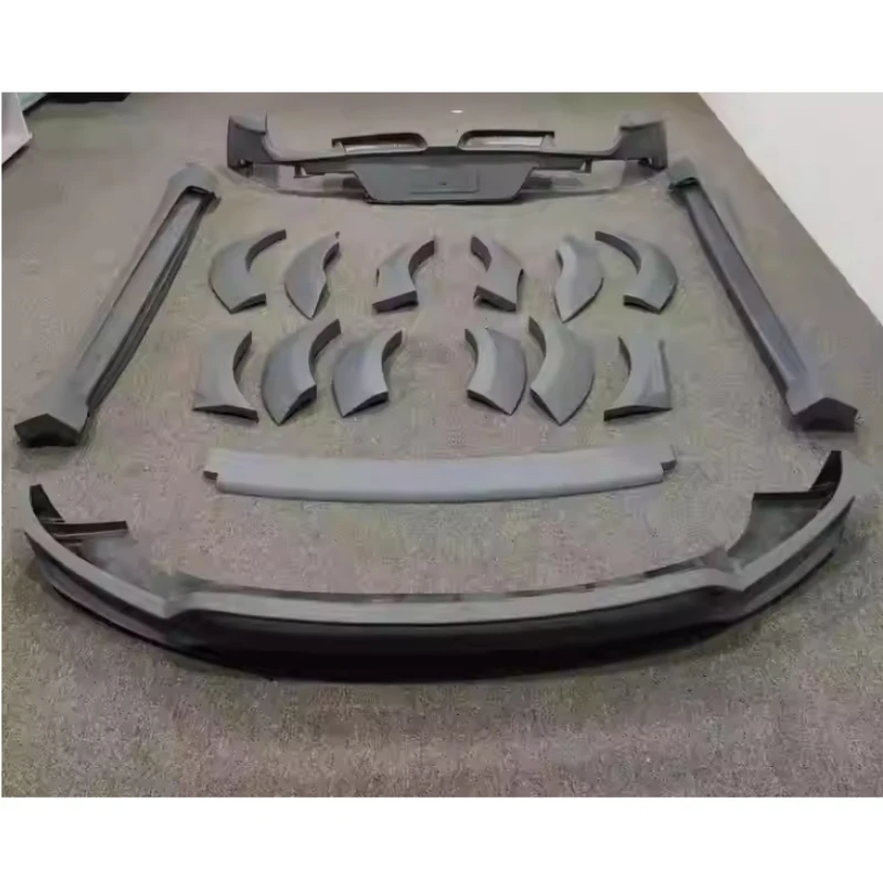 

Комплект кузова автомобиля для Porsche Macan Turbo 2014-2018, модифицированная передняя лопата, задняя губа, боковые юбки, колесо, брови