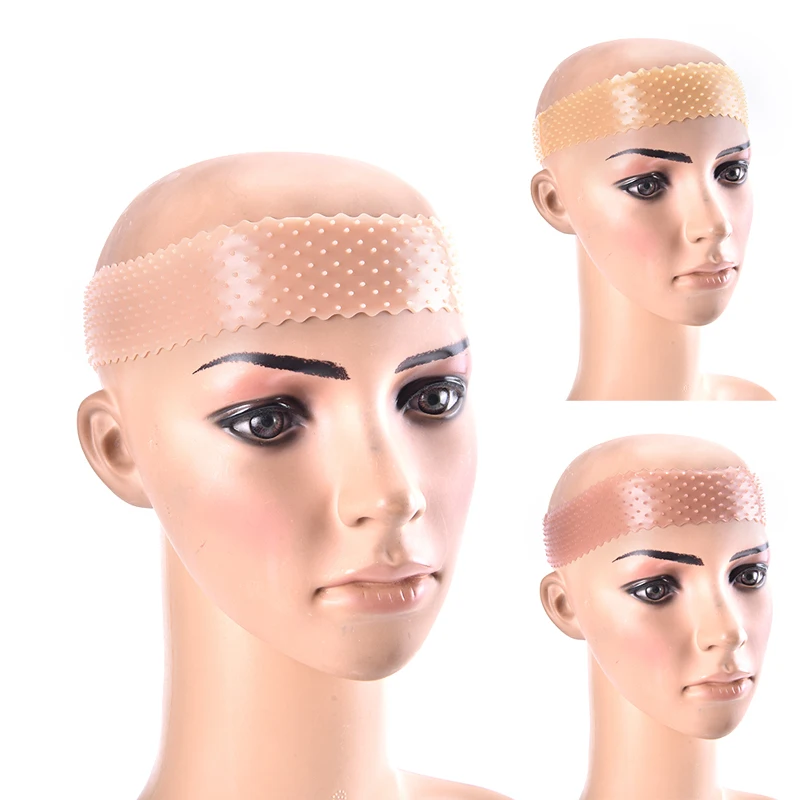 1PCS Silicone Grip Wig Band Adjustable Elastic Band Wig Headband To Hold Wigs Alileader Wig Wearing Tools