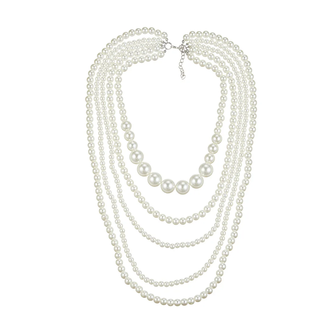 Multilayered Imitation Pearl Necklace for Woman Luxury Jewelry High Quality Fashion Woman Necklaces