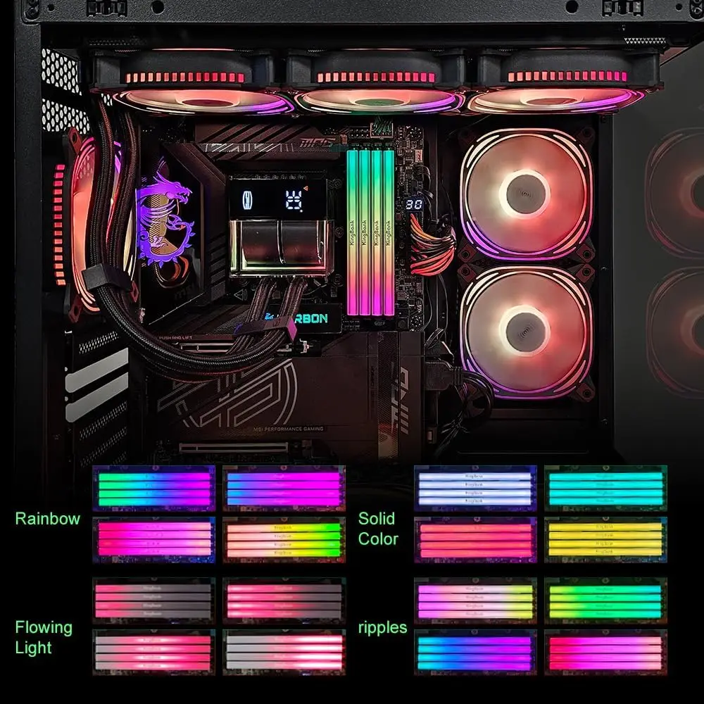 KingBank DDR5 6000MHz 24GB RGB RAM Kit CL28