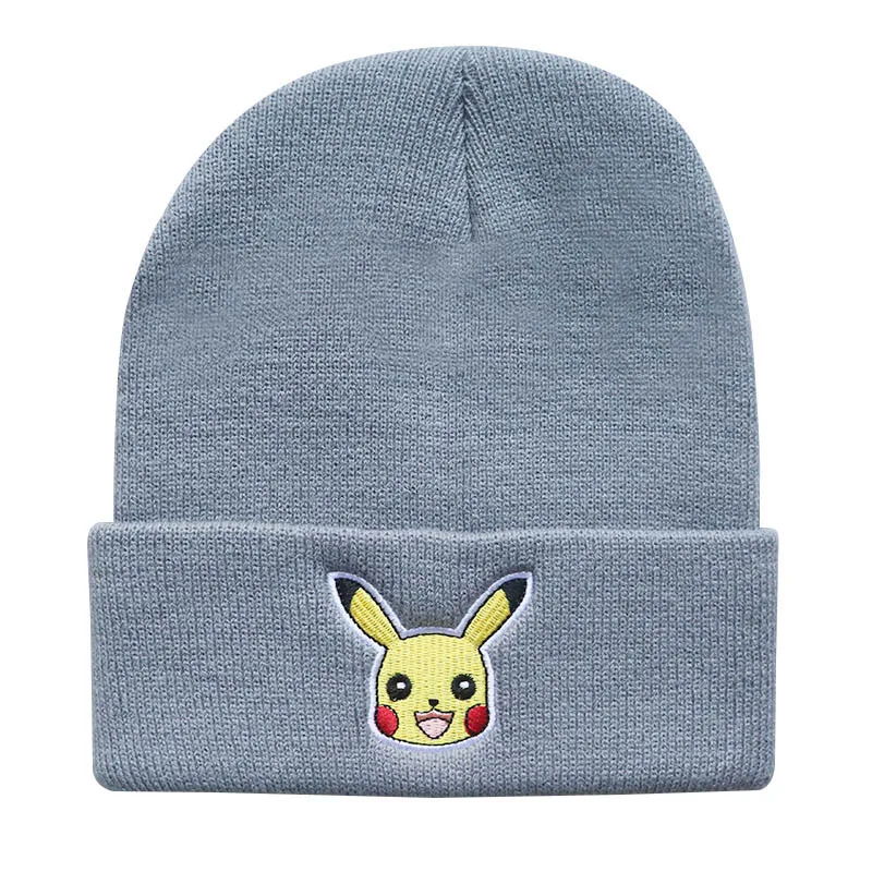 Personaggi Anime Pokemon Pikachu Go cappello in maglia regolabile Hip Hop Boy Girl Hat autunno inverno cappello per bambini giocattolo di natale