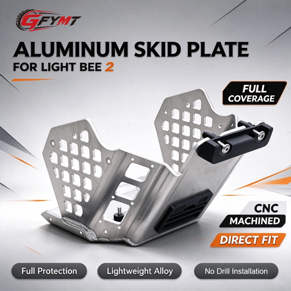 Motorcycle Aluminum Aluminum Alloy Skid Plate Motorcycle Engine Guard Chassis Protector Cover For Surron Light Bee 2 Light Bee 2
