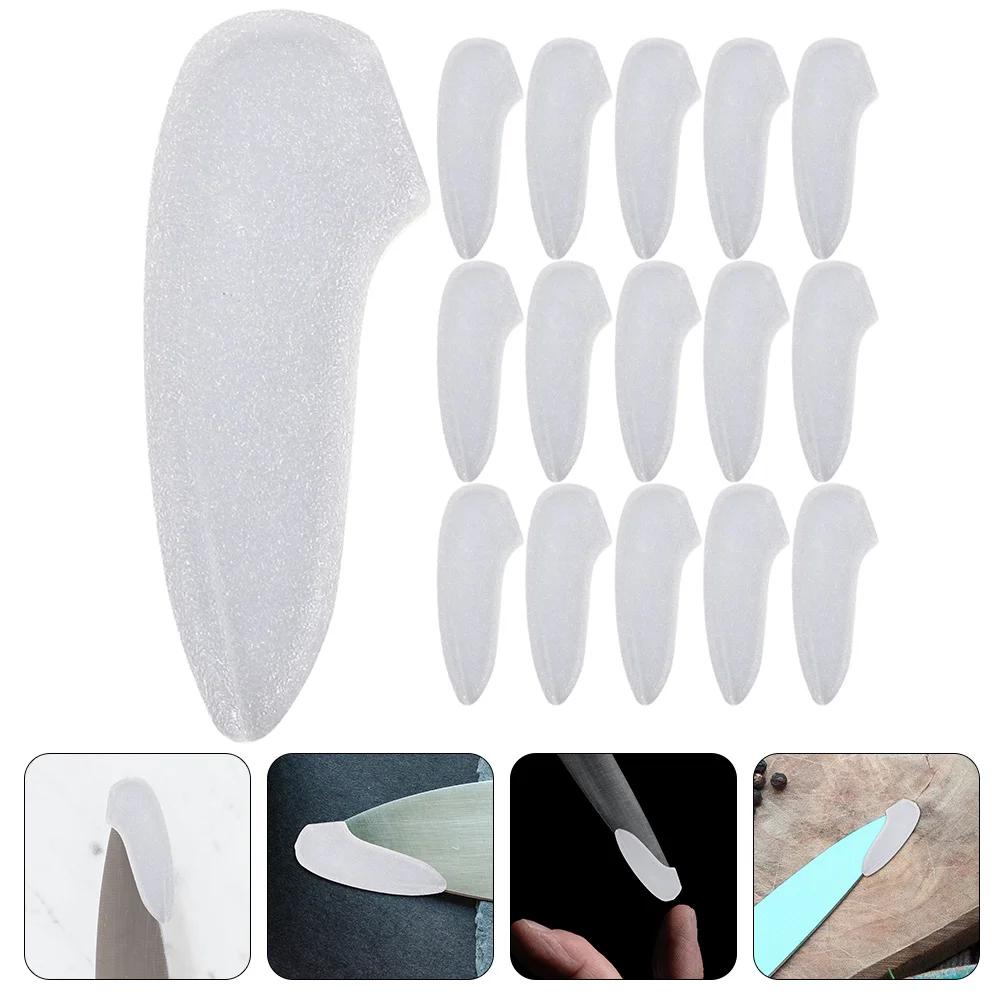 Protecteurs de pointe de couteau en plastique blanc, 25 pièces, couvre-lames pour la sécurité du tra