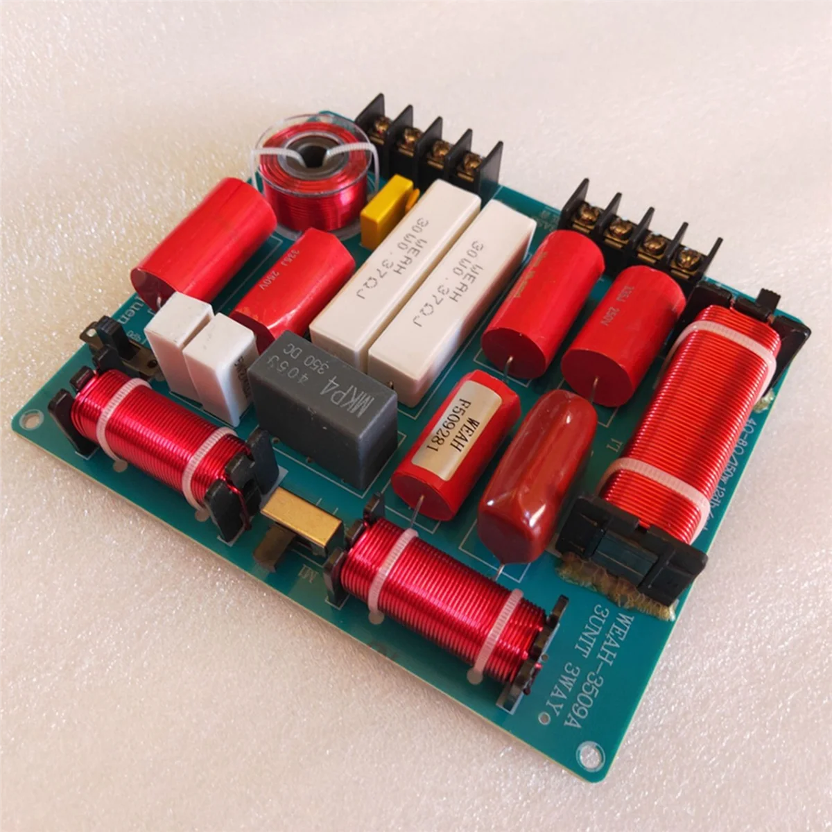 Tablero divisor de frecuencia de 350W y 3 vías, altavoz de escenario KTV, Audio cruzado, agudos, graves mediantes, divisor cruzado de 3 vías