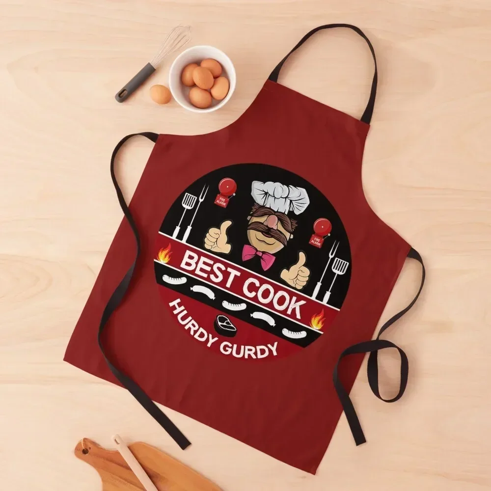 Hurdy Gurdy Bork Bork Cook - Bad Cook Gifts - Lazy Cooks - Funny Swedish Chef Apron custom women's kitchen For Man Teacher Apron