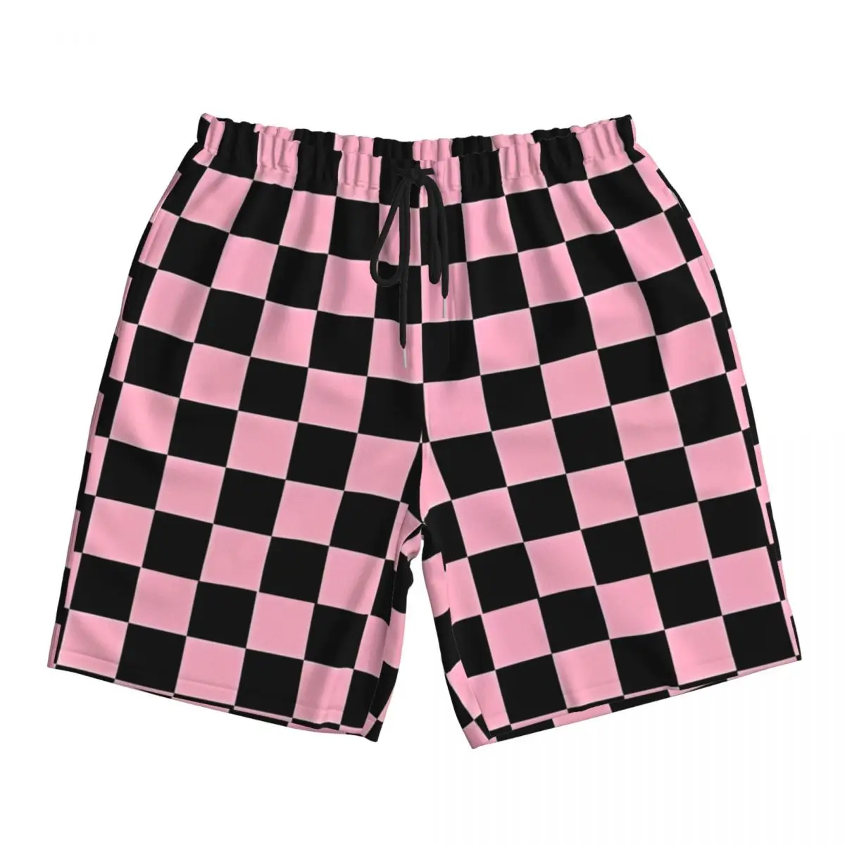 

Купальный костюм в клетку, оранжевые и черные шорты в шахматном порядке, летние пляжные шорты, мужские быстросохнущие плавки для серфинга