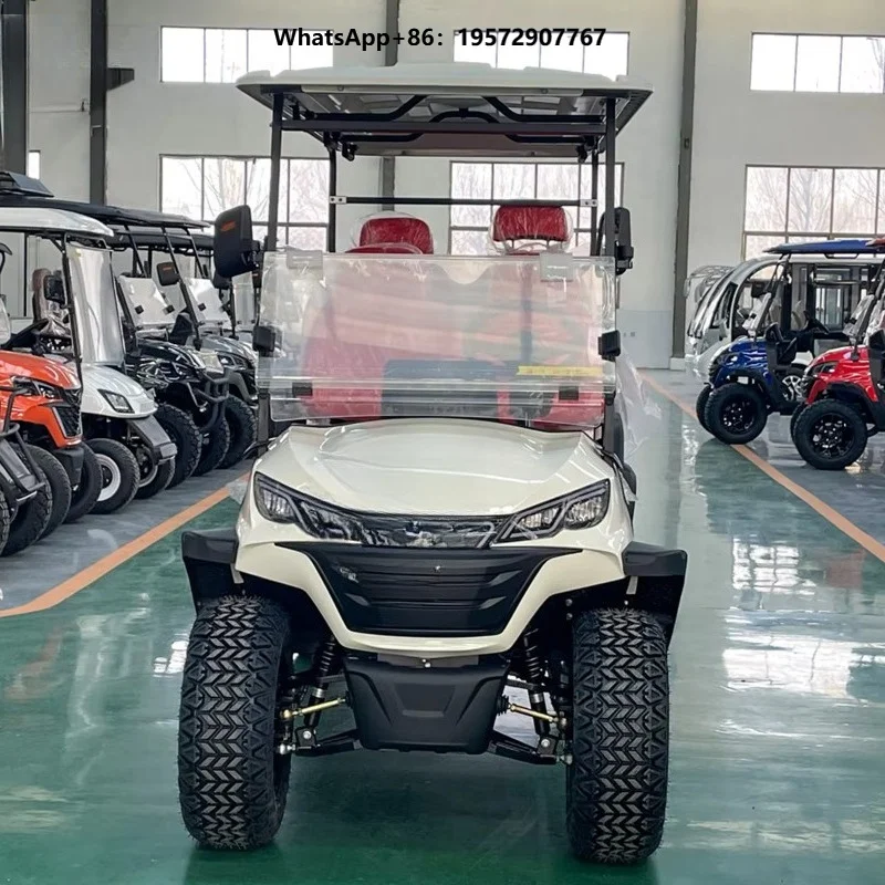 White 6 Seater High Quality Golf Cart Electric Mini Golf Cart 72v Battery Golf Cart