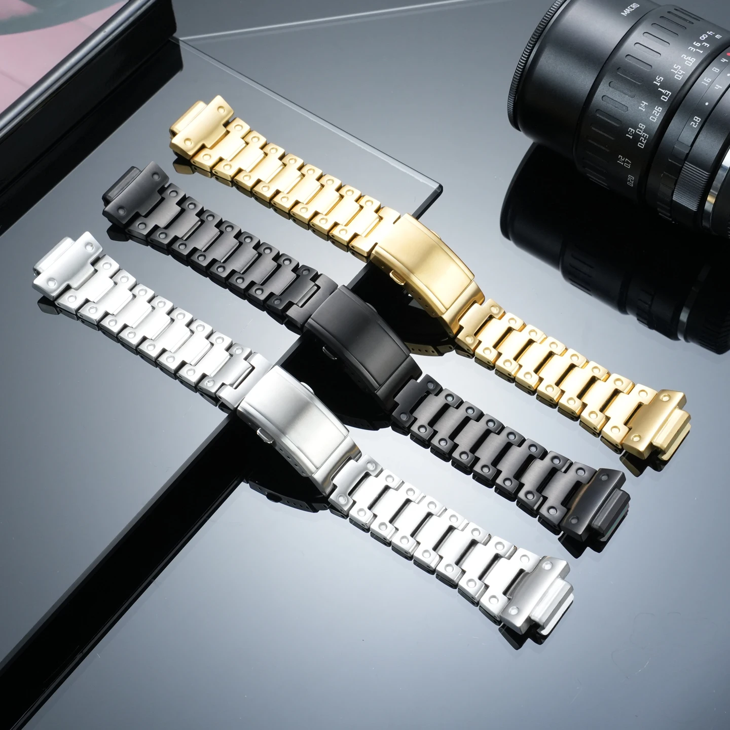 Modidied DW6900 Watch Mod Kit For Casio DW-6900 Stainless Steel Watch Strap Waterproof Metal Watch Case Watch Shell Watch Chain