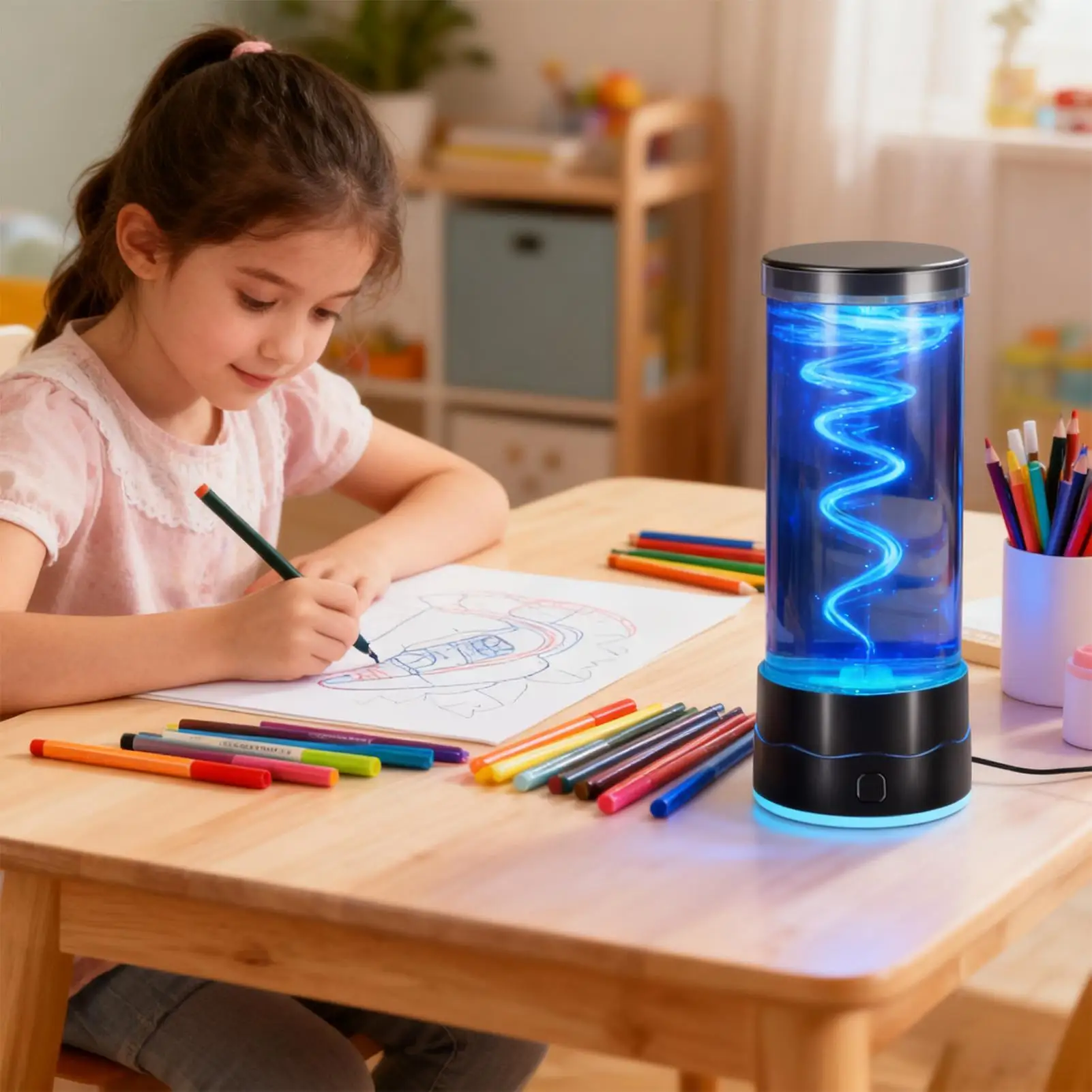 トルネードナイトライト-リラックスできるマルチカラー-クールで楽しいテーブルランプ-自然の装飾-ムードライト-自宅寮オフィスアパート研究用