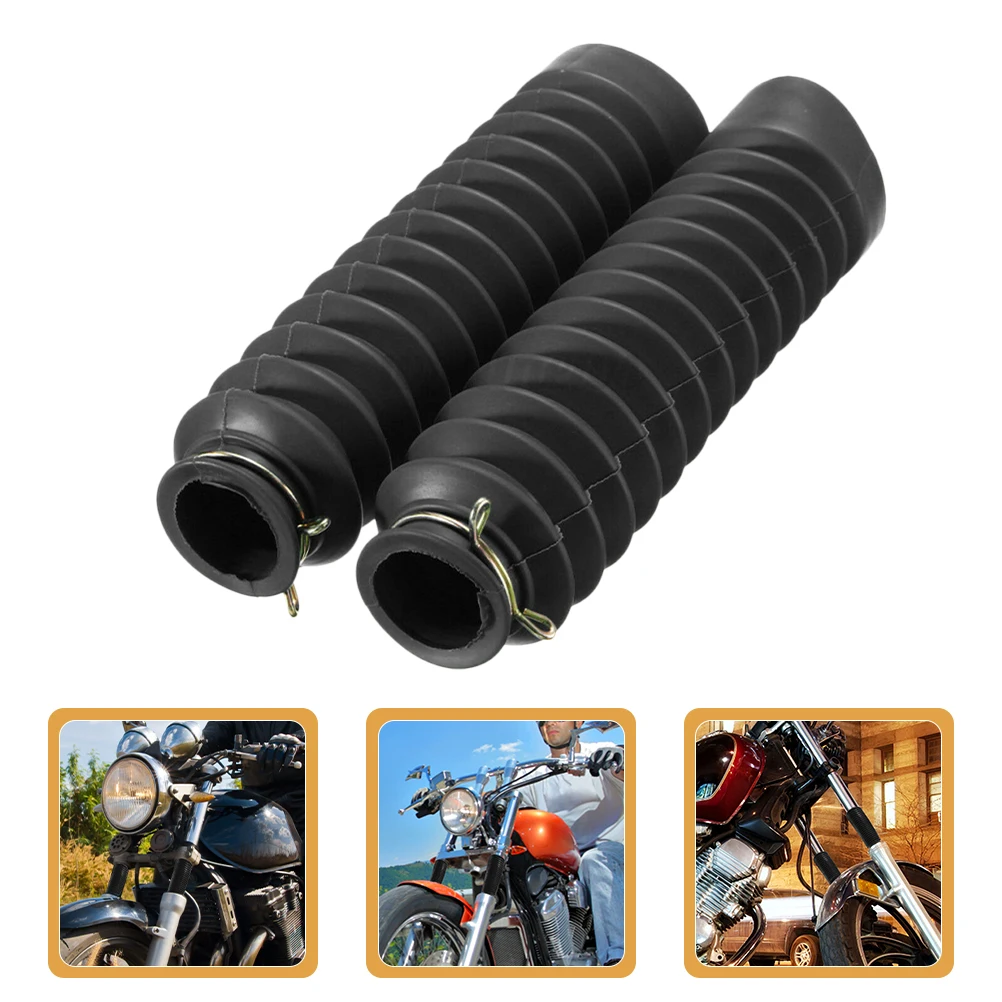 

2pcs Front Shock Absorber Dust Cover Rubber Protector For Motorcycle Anti-Dust Sleeve Compatible With Various s Motorcycle