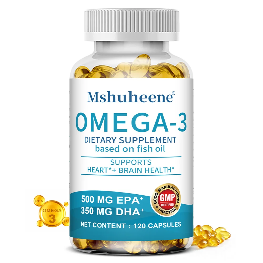 Triple Strength Omega 3 Softgels - EPA DHA, Relieve Brain and Joint Fatigue, Heart Eye Immune Support, High Absorption
