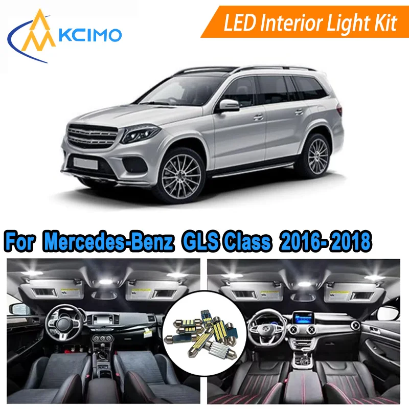 

Canbus LED Kit Interior Light Bulbs For Mercedes-Benz GLS Class X166 2016- 2018,Door Lights Super Bright Light Set Easy Install