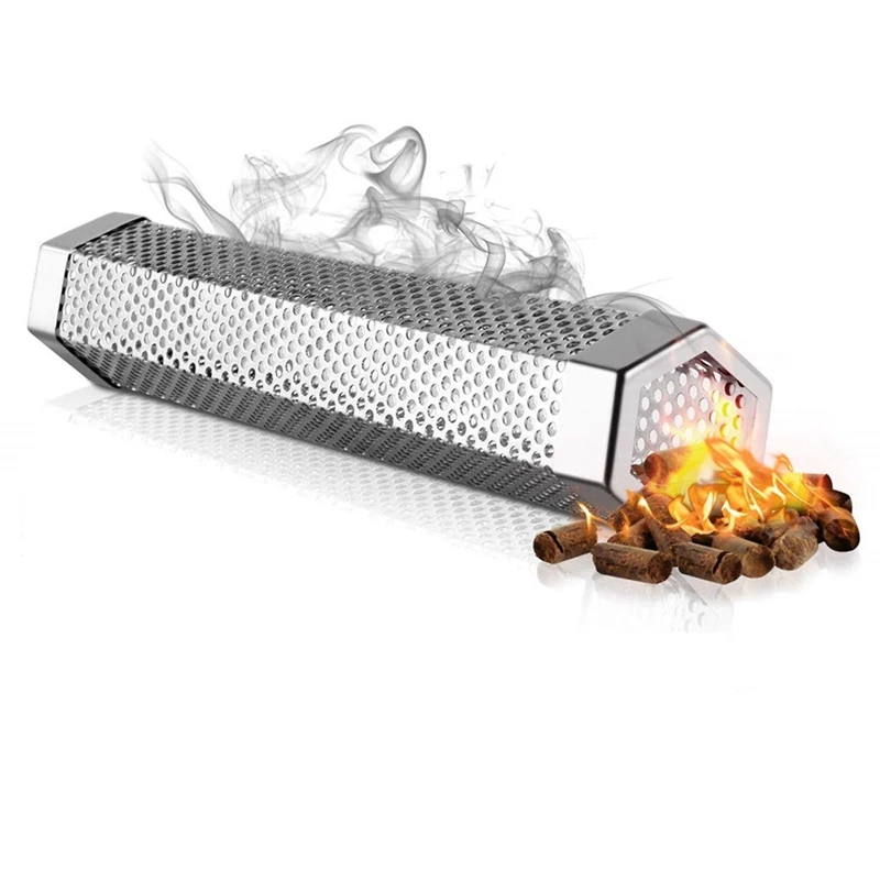 2 Pcs Premium Pellet Smoker Tube - 5 Hours Of Billowing Smoke, Hot Or Cold Smoking, For Any Grill Or Smoker Durable