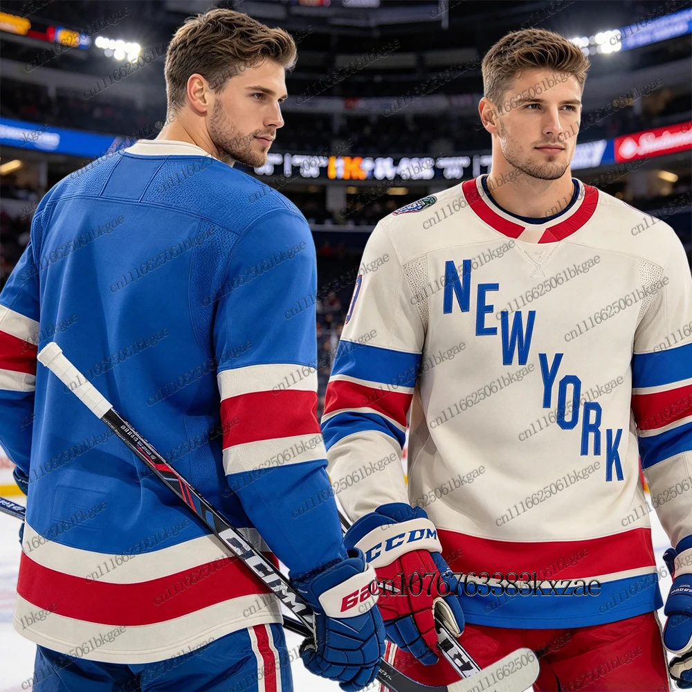 Autumn Winter New Ice Hockey Jerseys For Men New York Rangers Hockey Jerseys Casual Sports Long Sleeve T-shirts Women Man Jersey