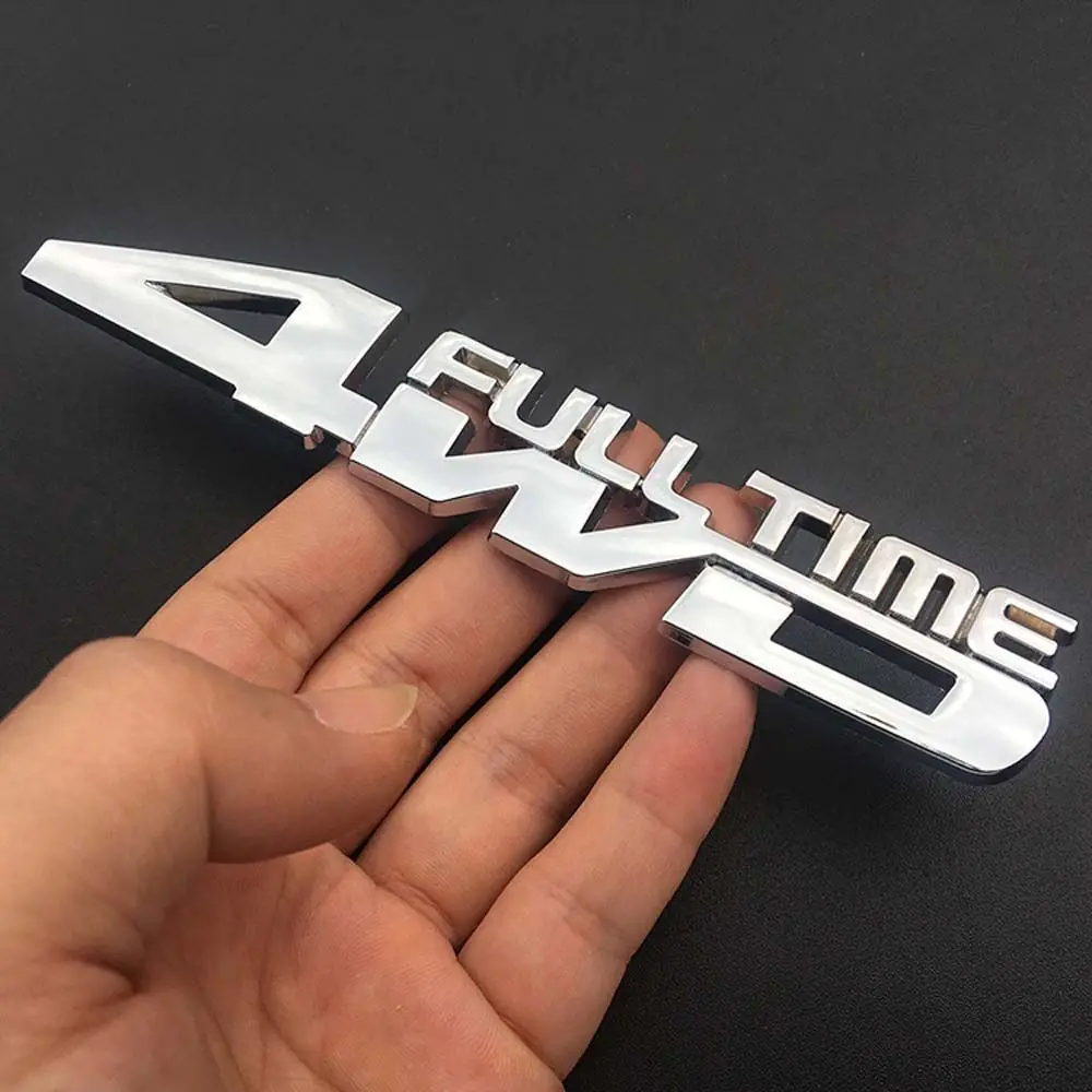 

Tag Badge Decals Car styling Accessories 4WD Metal Car Sticker Rear Trunk Emblem 3D Stereo Car Sticker Car Side Fender Decal