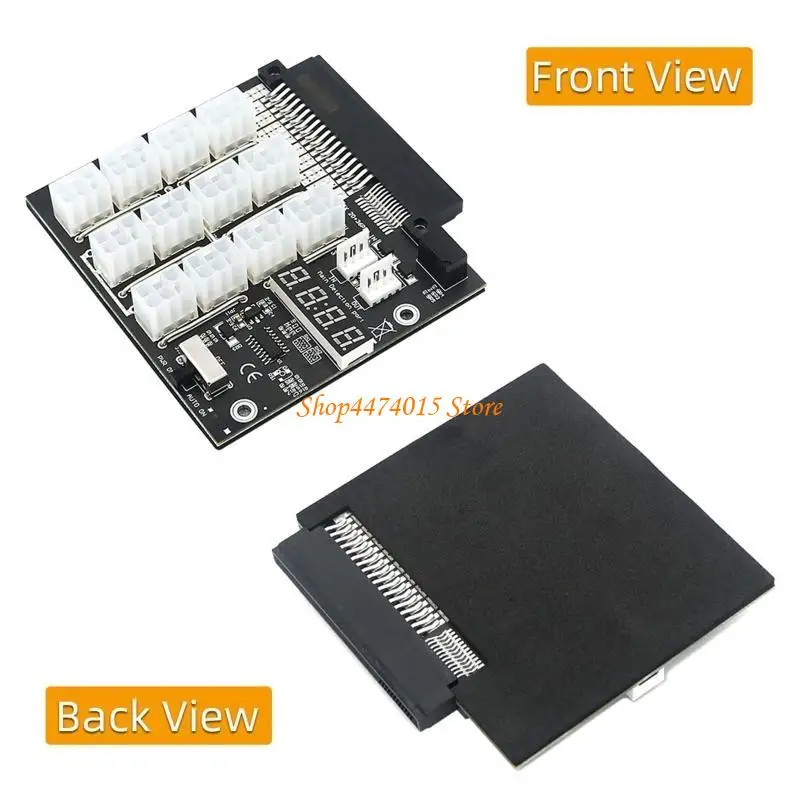 

K1AA Mining Board 12Port 6Pin Power Supply Module Board with LED Display & Marquee for PSU Server 2400W 12A
