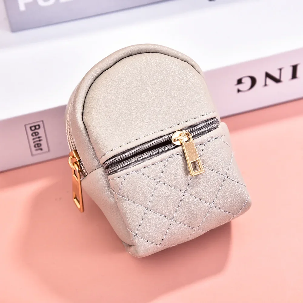 Lipstick Storage Bag New Mini Pu Coin Purse Mini Cute Small Backpack Key Bag Data Cable Cute Wallet Clutch Bag