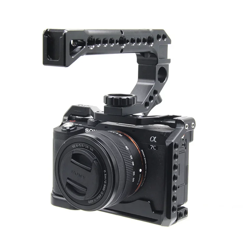 Suitable for Sony A7C DSLR camera rabbit cage Sony A7C metal rabbit cage photography extension tripod bracket accessories