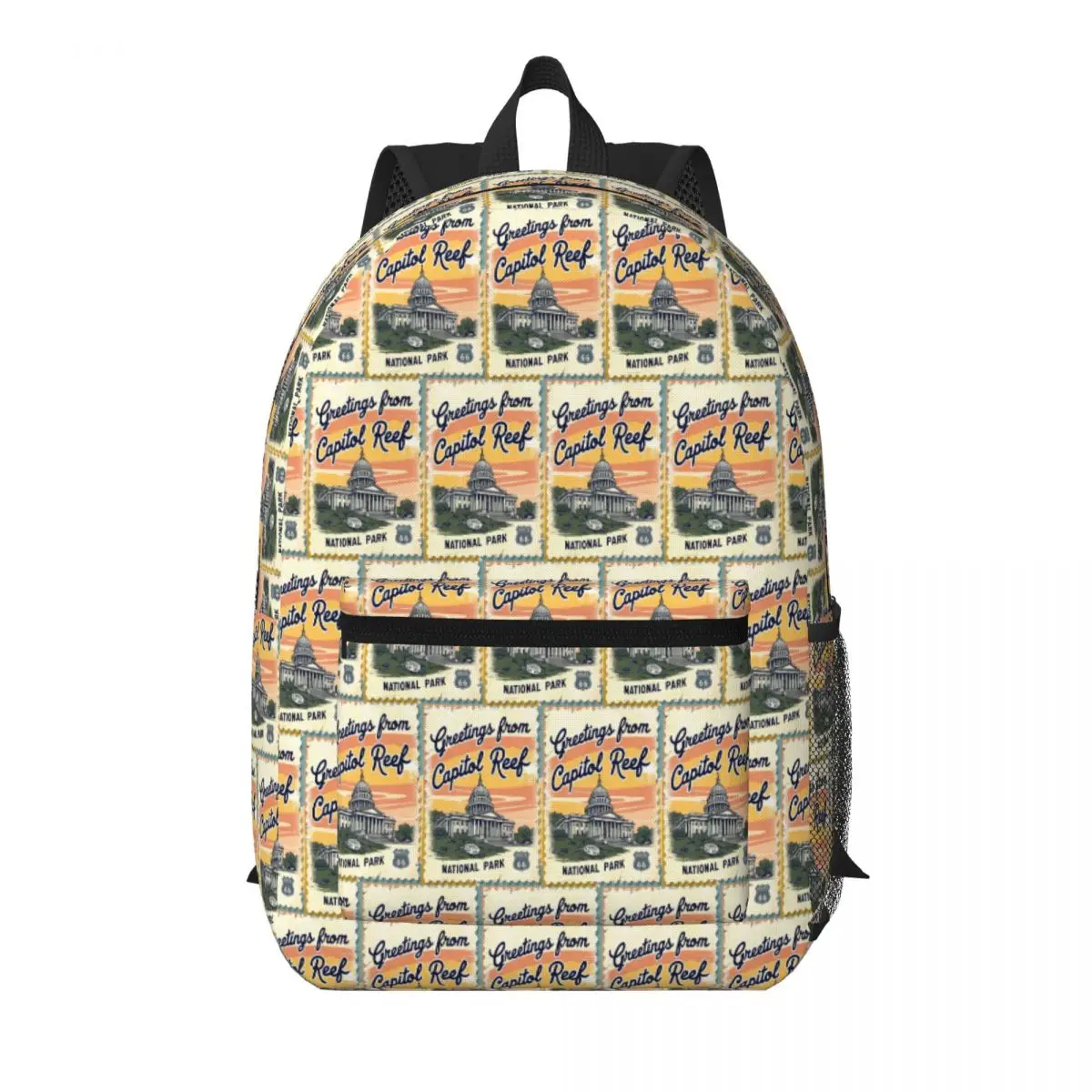 Capitol Reef National Park Postcard Student Backpack School Bag Hiking Travel Daypack for Boys Girls Bookbag Shoulder Bags