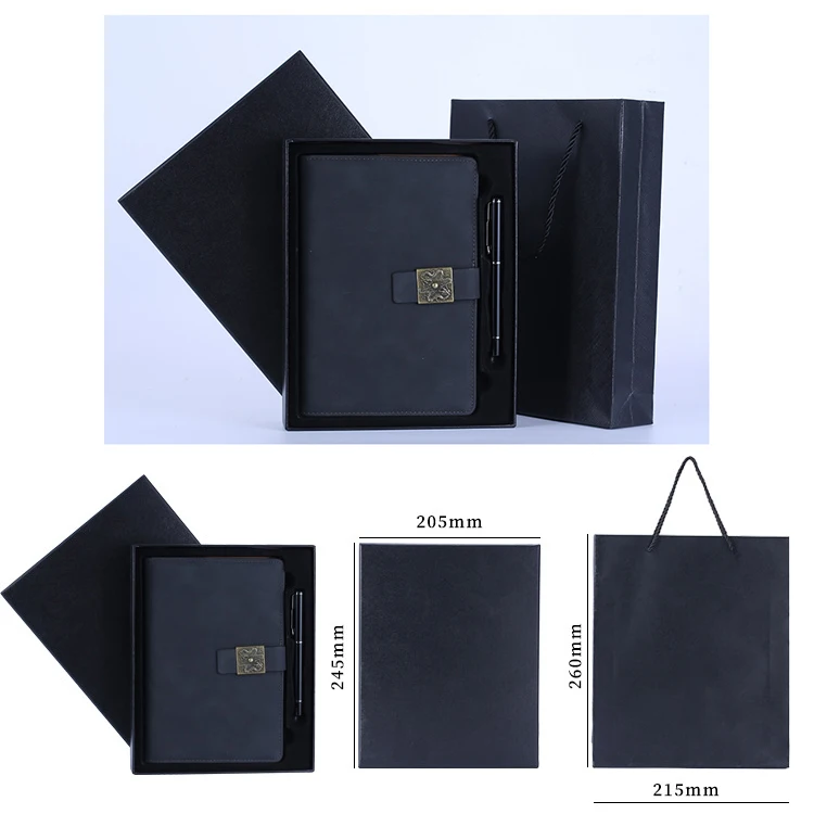 Custom Engraved Notebooks & Pen Sets Built For You Branded Diaries Personalized Planer Gift Box Journals Notepad Printing Logo