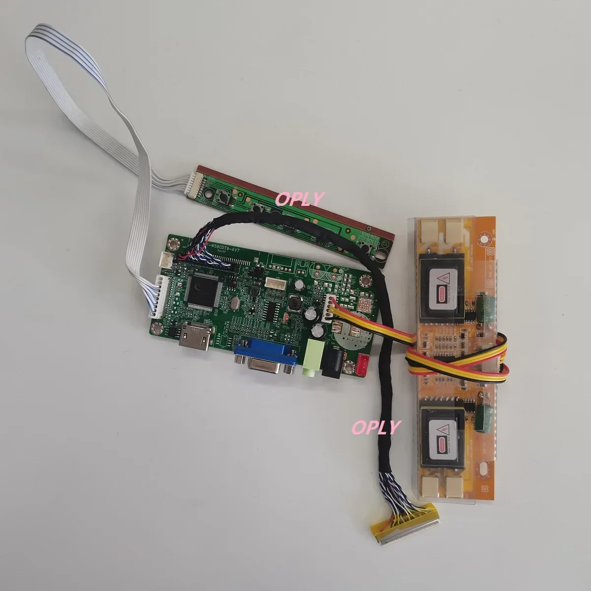 

58C controller board VGA HDMI-compatible for LTM150XH-L01 LTM150XH 1024X768 LCD 15" panel Screen monitor DIY 4 lamps