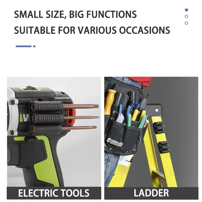 

Multipurpose Drill Bit Storage Clip Add On Attachment Bit Holder For Workshop Projects And Professional Use C7AC