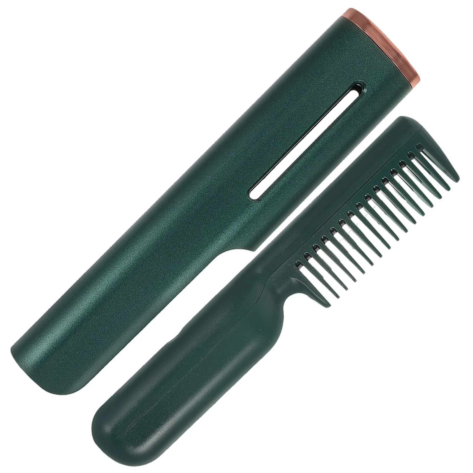 

Heating Comb Straightener Green USB Electric Brush Small Size Portable Travel Home Use Straight Hair Comb