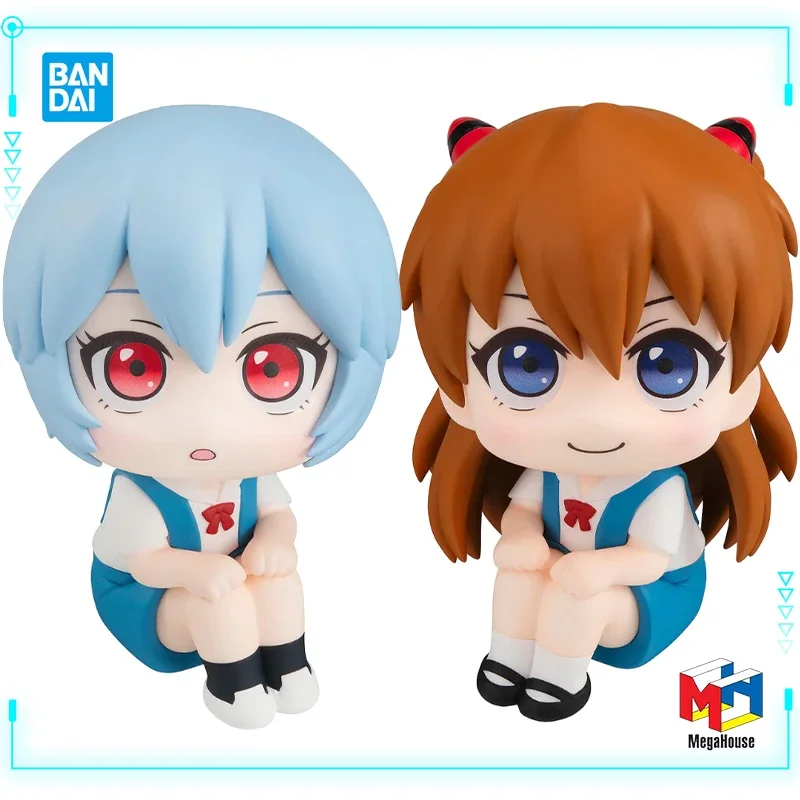 MegaHouse Original Genuine EVA Neon Genesis Evangelion Ayanami Rei Soryu Asuka Langrey Look Up 11cm Anime Girl Model Toy Figures