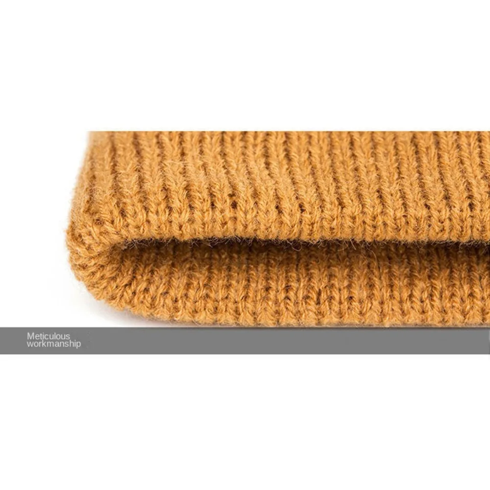 

Soft Neck Warmer Winter Windproof Scarf Solid Color Windproof Cashmere Winter Ring Scarf Knit Plush Plush Warm Winter Ring Scarf