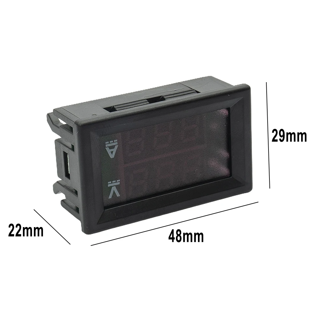 DC100V 10/50/100A Double Color LED Digital Display Voltmeter Ammeter With Shunt For Measure Current Voltage Tester Gauge