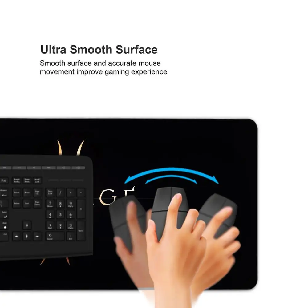 Lineage 2 لوحة ماوس كبيرة لوحة ماوس الكمبيوتر ملحقات المكتب XXL ألعاب الكمبيوتر عدم الانزلاق Deskmat لوحة المفاتيح المطاط لعبة البساط