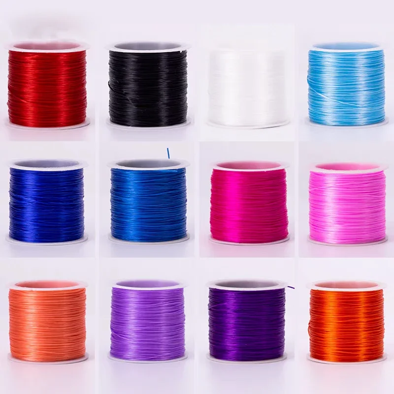 10m Strong Stretchy Thread Cords DIY Fishing Lines Elastic Crystal Jewelry Cord Beading String Stretchable Thread 24colors