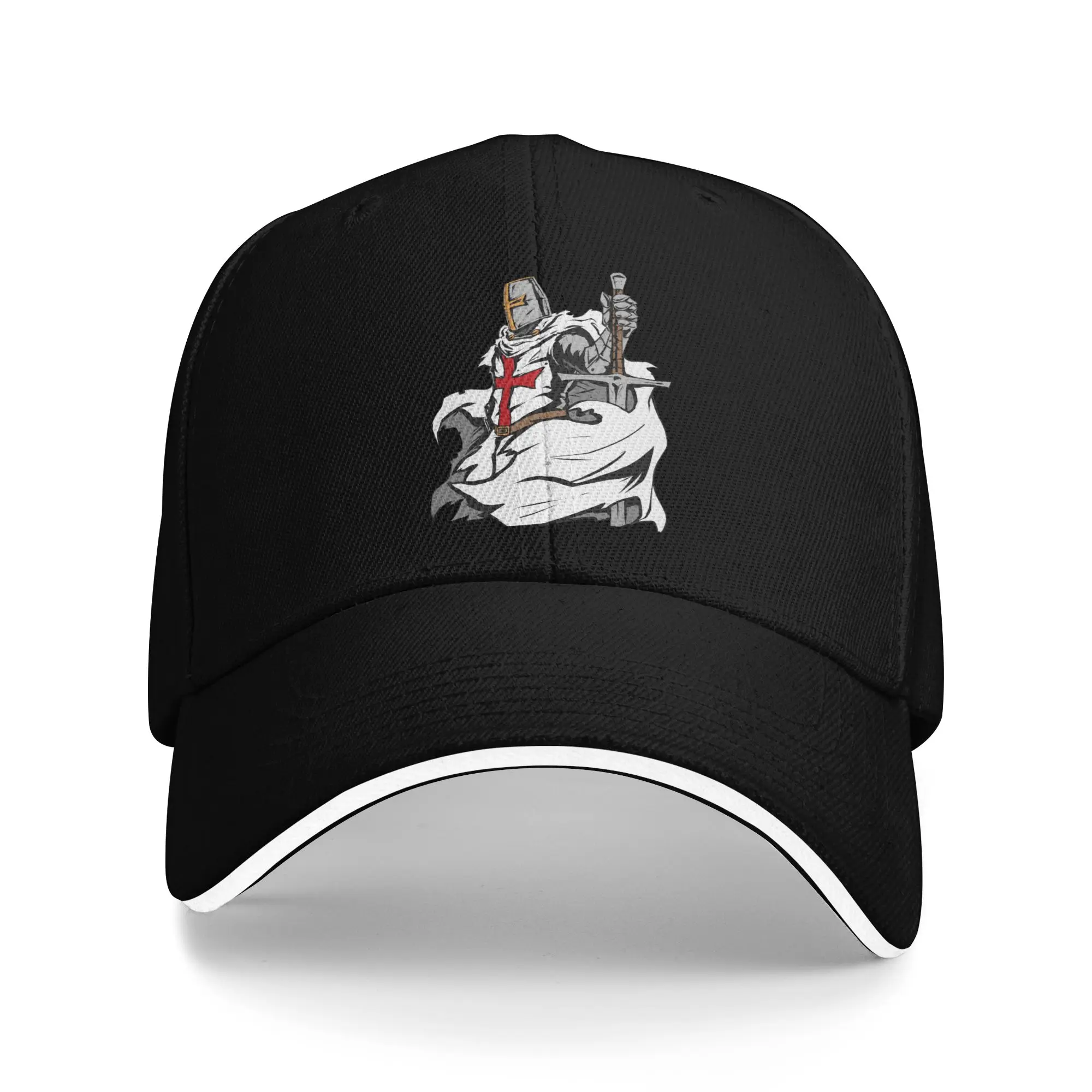 Custom Knight Templar Sword Crusader Baseball Cap Outdoor Women Men's Adjustable  Dad Hat Summer Snapback Hats