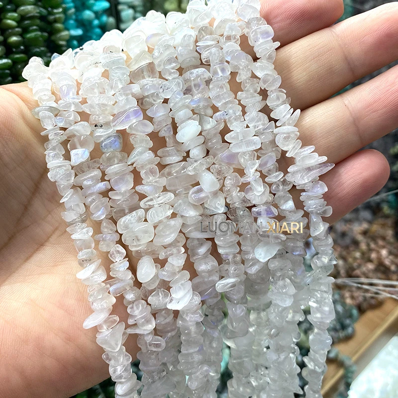 30 Zoll Naturstein Unregelmäßige Rohperlen 5-8mm Milch-Amethyst Zwischenperlen für Schmuckherstellung DIY Halskette Armband Anhänger Zubehör – Detail 9