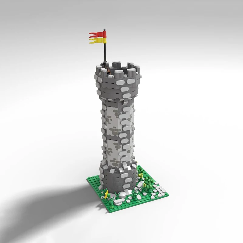 نموذج قلعة القرون الوسطى Moc قوالب بناء برج الحجر نموذج التكنولوجيا وحدات كتل هدايا عيد الميلاد اللعب لتقوم بها بنفسك مجموعات الجمعية #2