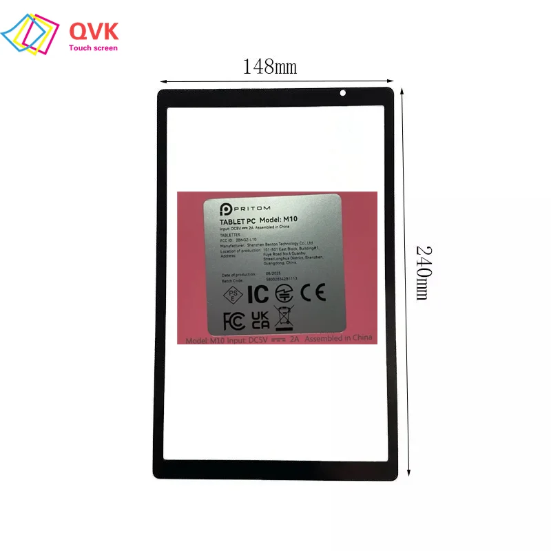 

10,1-дюймовый черный для планшетного ПК PRITOM TAB 10 Lite M10, емкостный сенсорный экран, дигитайзер, сенсор, внешняя стеклянная панель