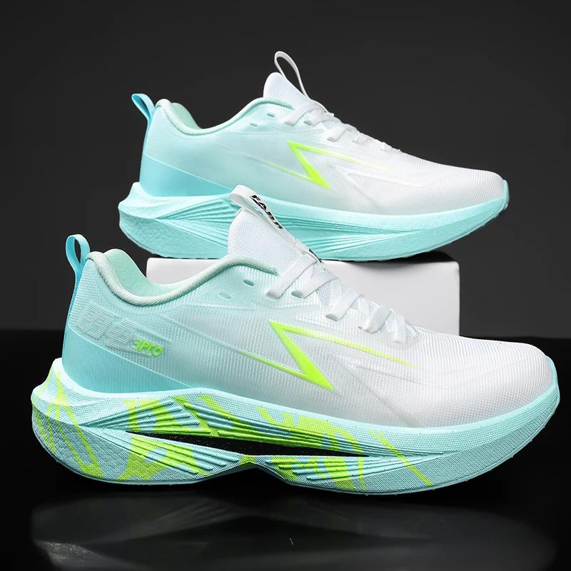 

New Men Running Shoes Carbon Board Speciality Marathon Sports Breathable Lightweight Women's Comfortable Nonskid Casual Sneakers