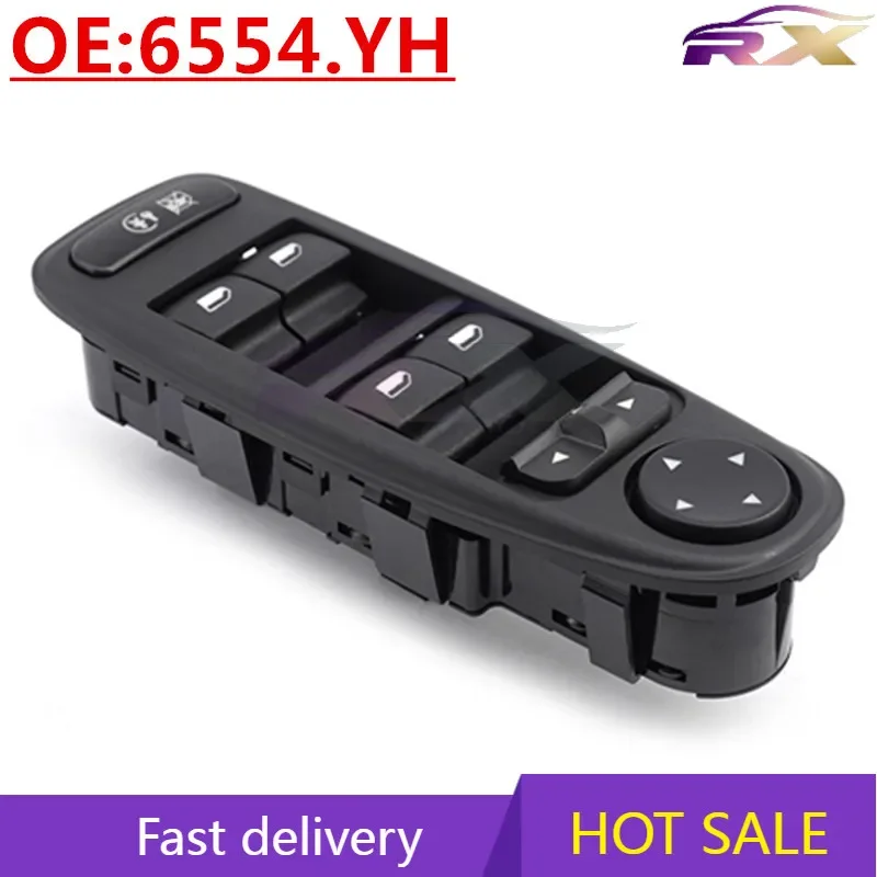 NEW:6554.YH   Power Window Master Control Switch For Citroen C4