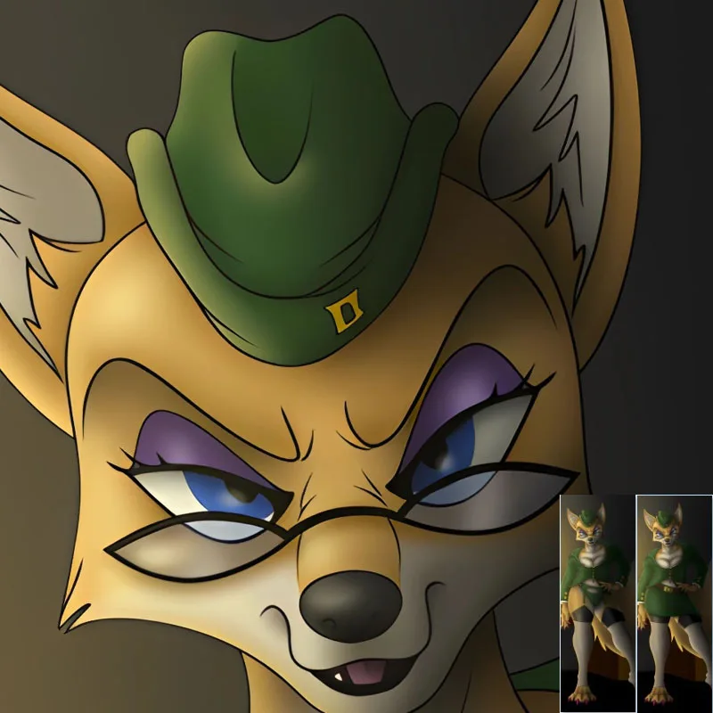 

DIY Customized Anime Fluffy Furry Lt. Fox Vixen Orcus Dakimakura Pillowcase Hugging Body Pillow Cover Case Double-sided Print